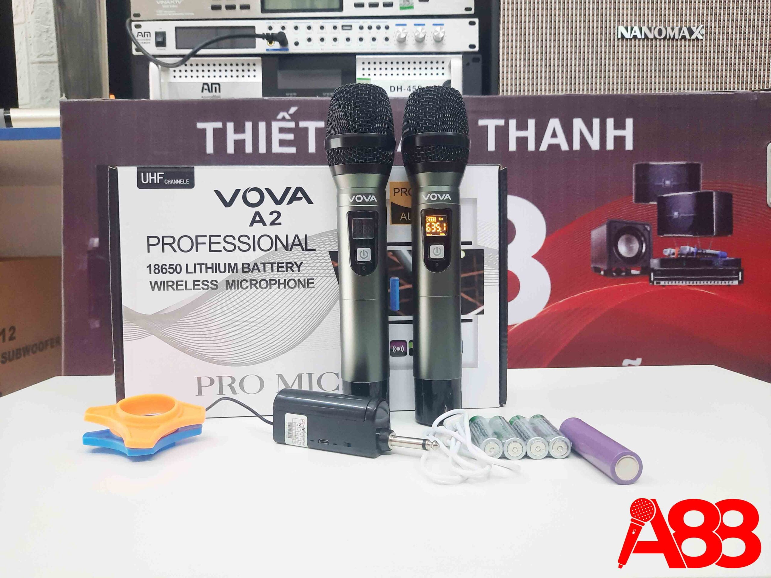 micro không dây vova a2