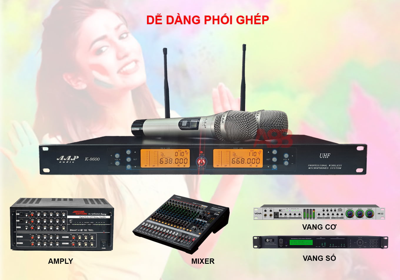micro không dây aap k8600