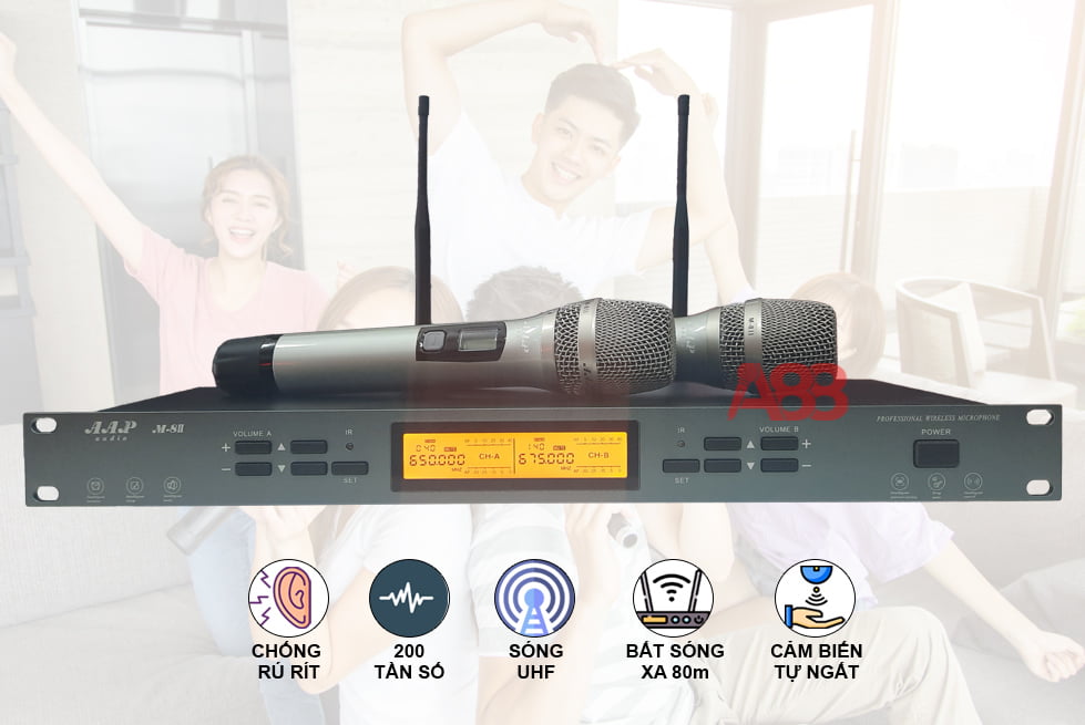micro không dây aap m8ii