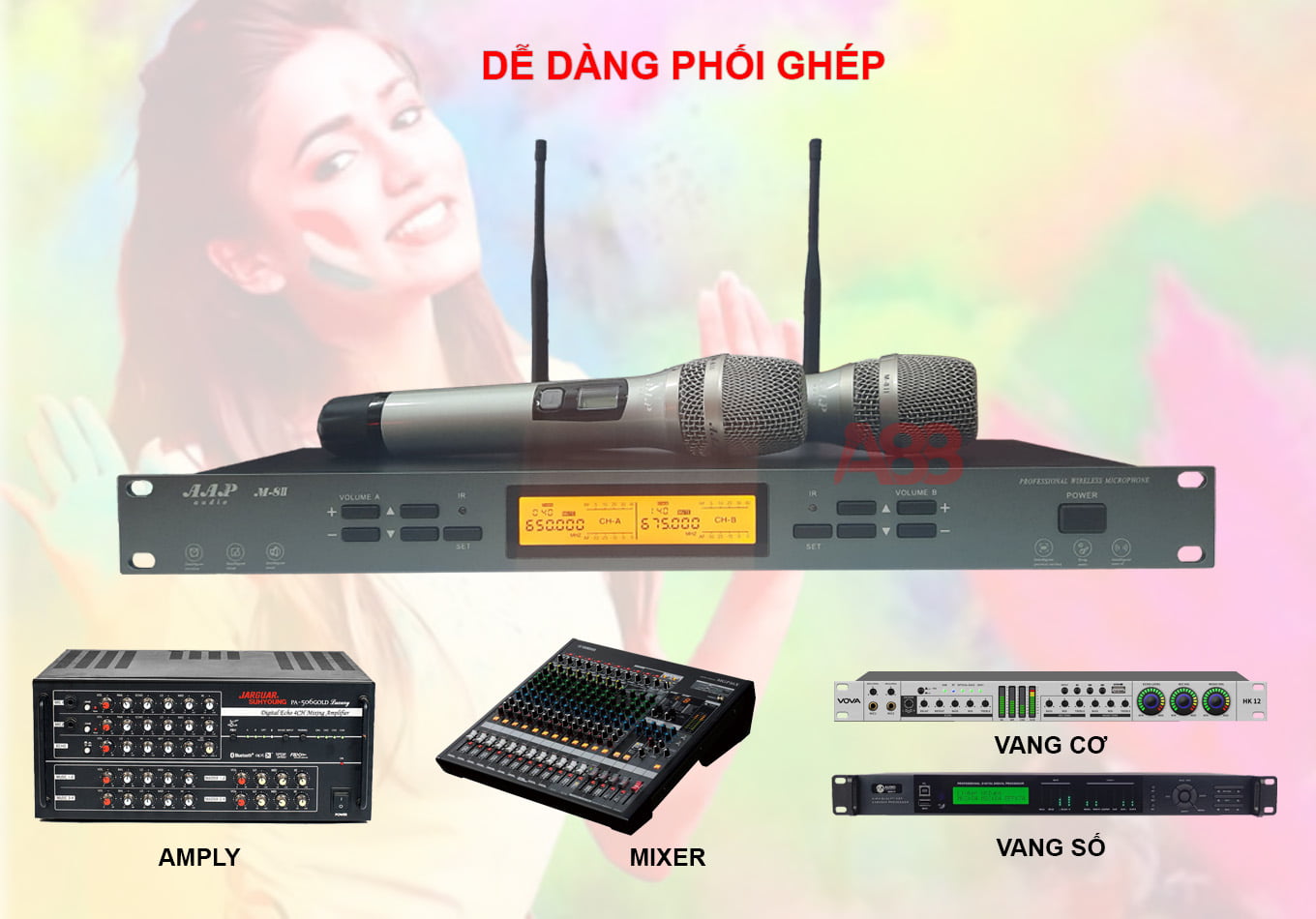 micro không dây aap m8ii