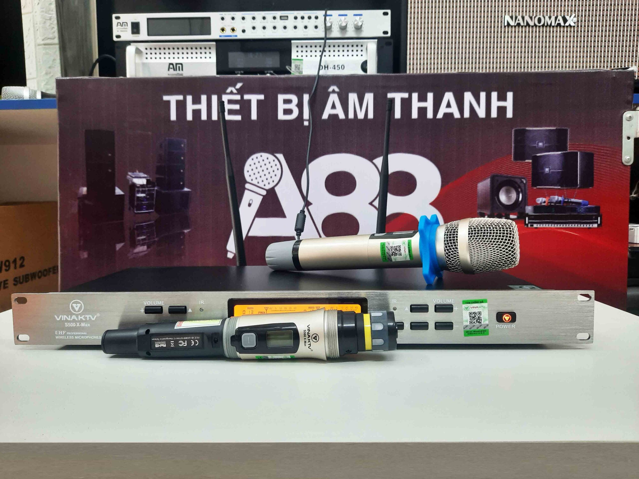 micro không dây vinaktv s500x max micro không dây vinaktv s500x max