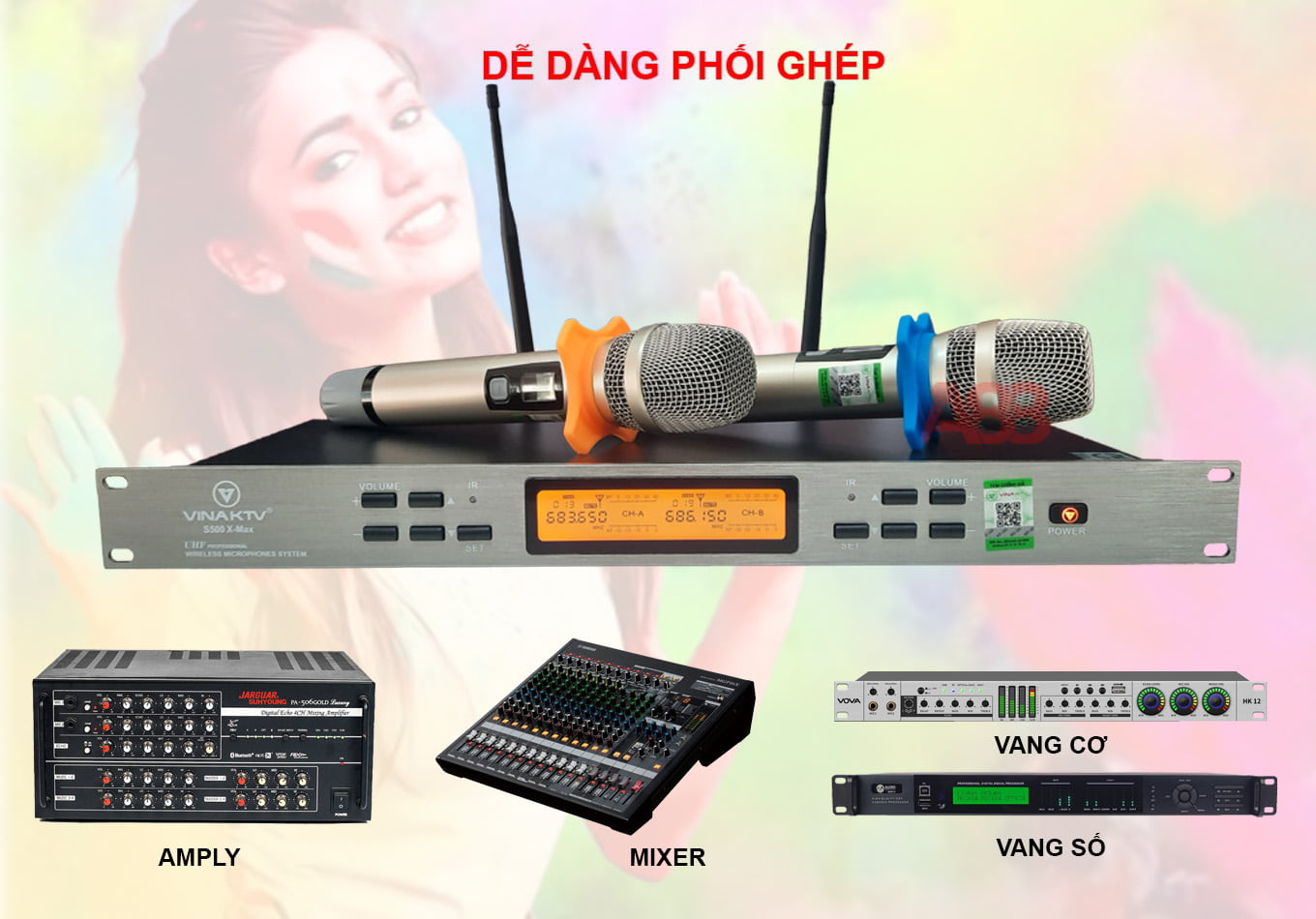 micro không dây vinaktv s500x max micro không dây vinaktv s500x max