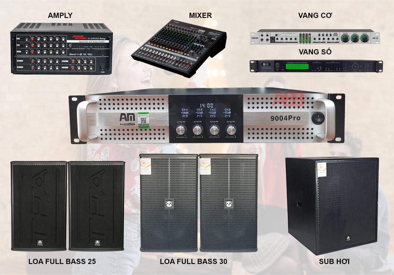 cục đẩy công suất am 9004pro