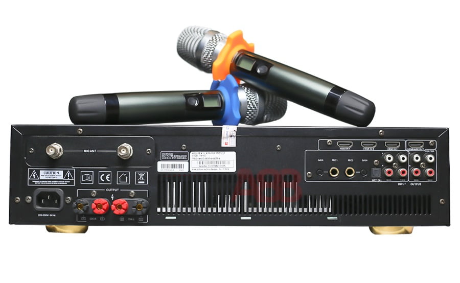 Vang số liền công suất liền micro Listensound MK 900 Vang số liền công suất liền micro Listensound MK 900