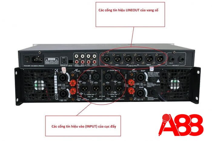 Đấu nối cục đẩy với vang số