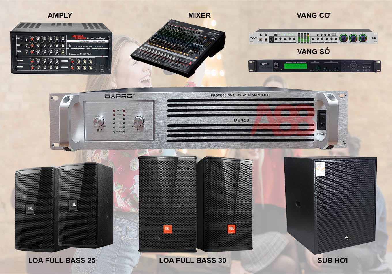 cục đẩy công suất dapro d2450 cục đẩy công suất dapro d2450