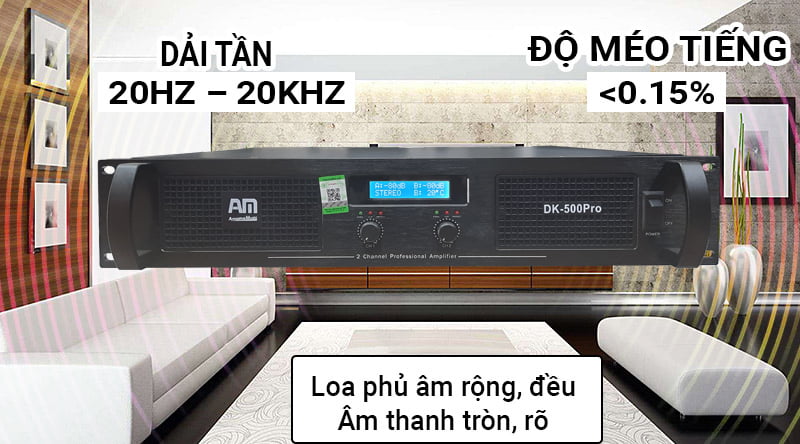 cục đẩy công suất am dk 500pro