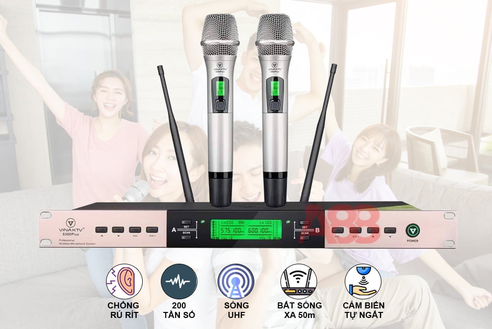 micro không dây vinaktv s500 plus