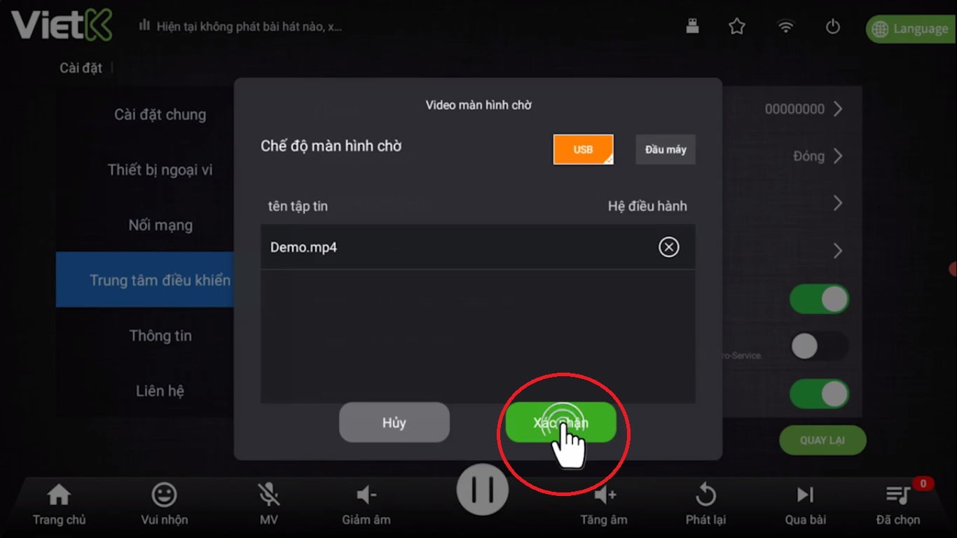Hướng dẫn thay video demo trên đầu VietK