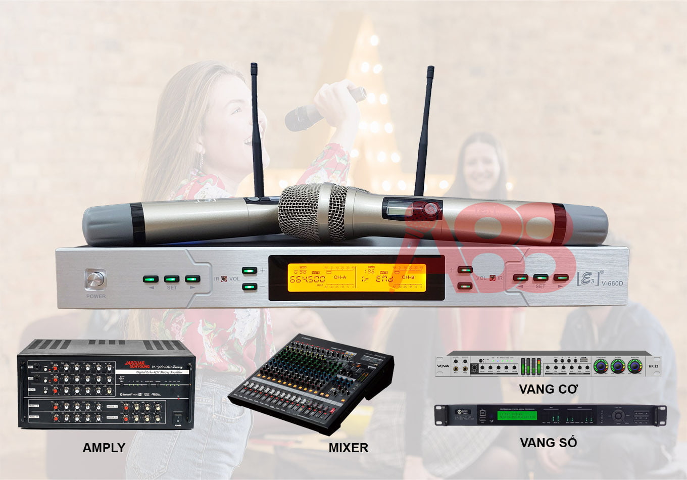 micro không dây e3 v660d micro không dây e3 v660d