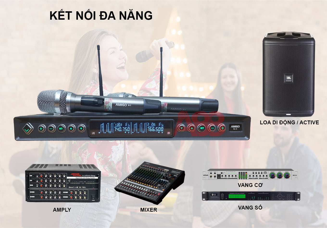 micro không dây amigo m5