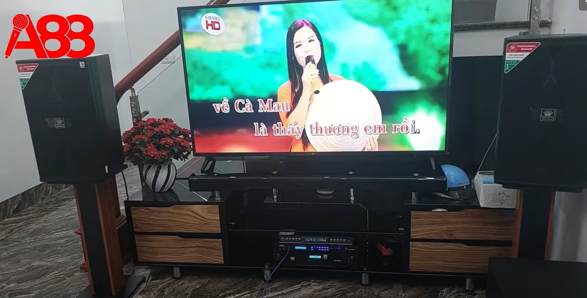 dàn karaoke gia đình đã lắp đặt cho khách ở Bắc Giang