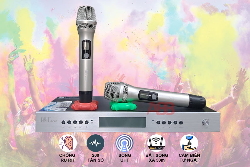 Micro không dây E3 M560 chống hú