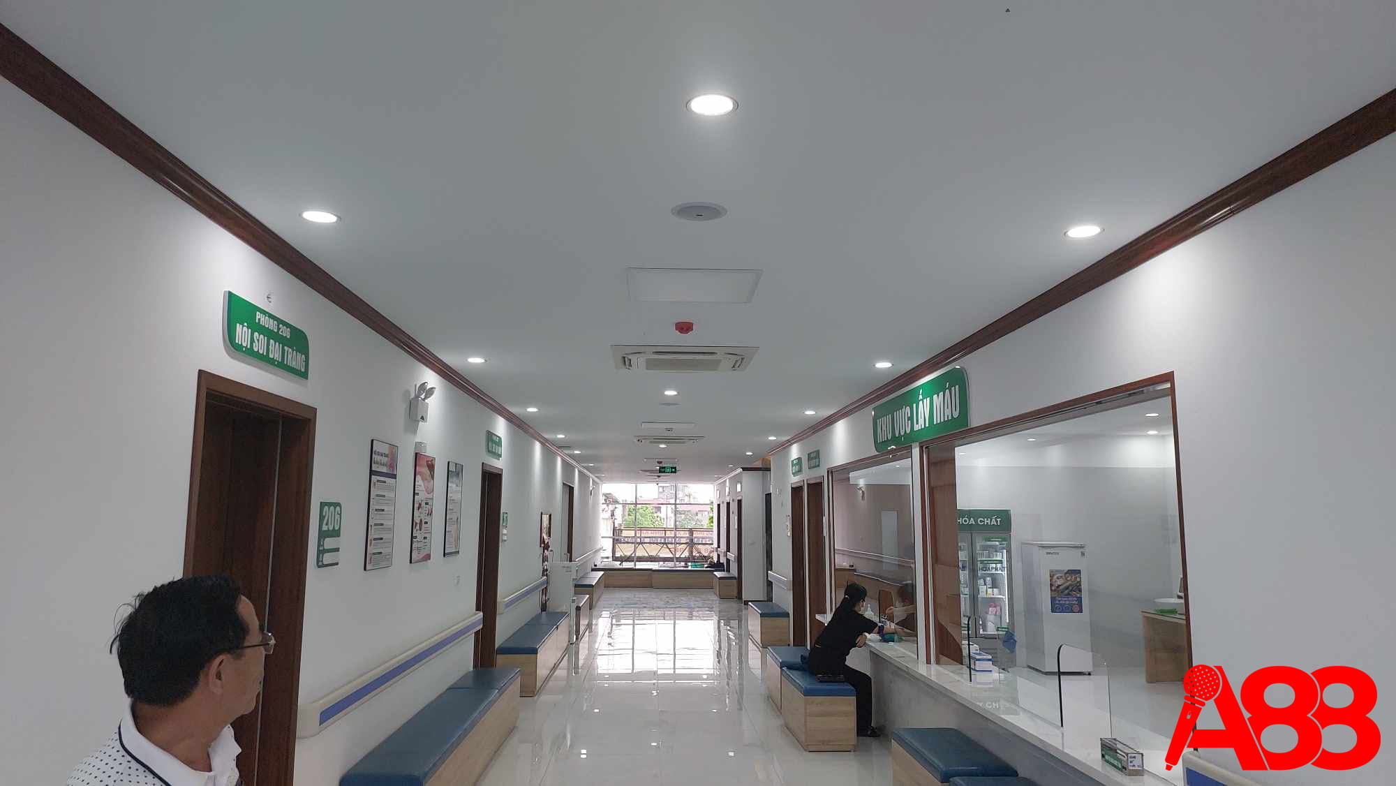 Lắp đặt hệ thống âm thanh thông báo ở hành lang tầng 2
