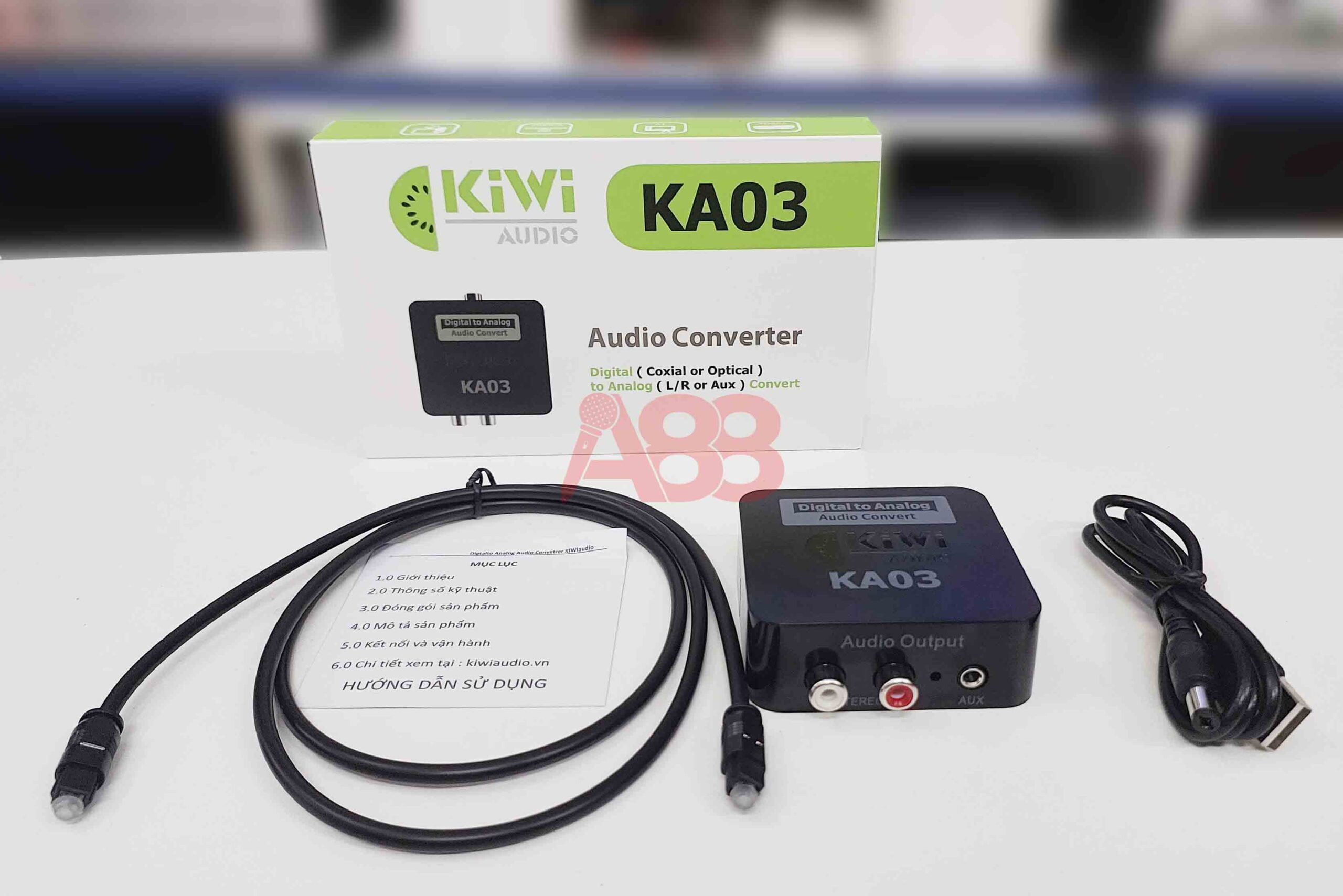 Bộ chuyển đổi âm thanh Quang sang AV Kiwi KA03