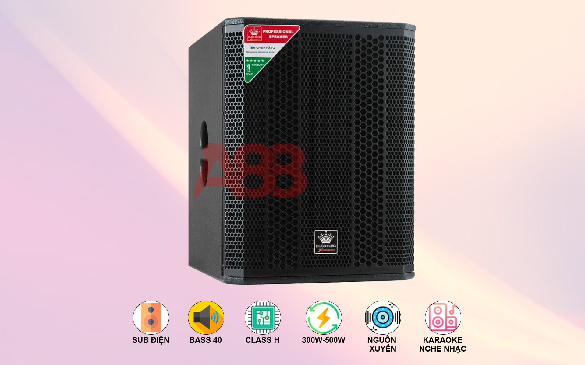 Sub điện 40 BossElec BE 15