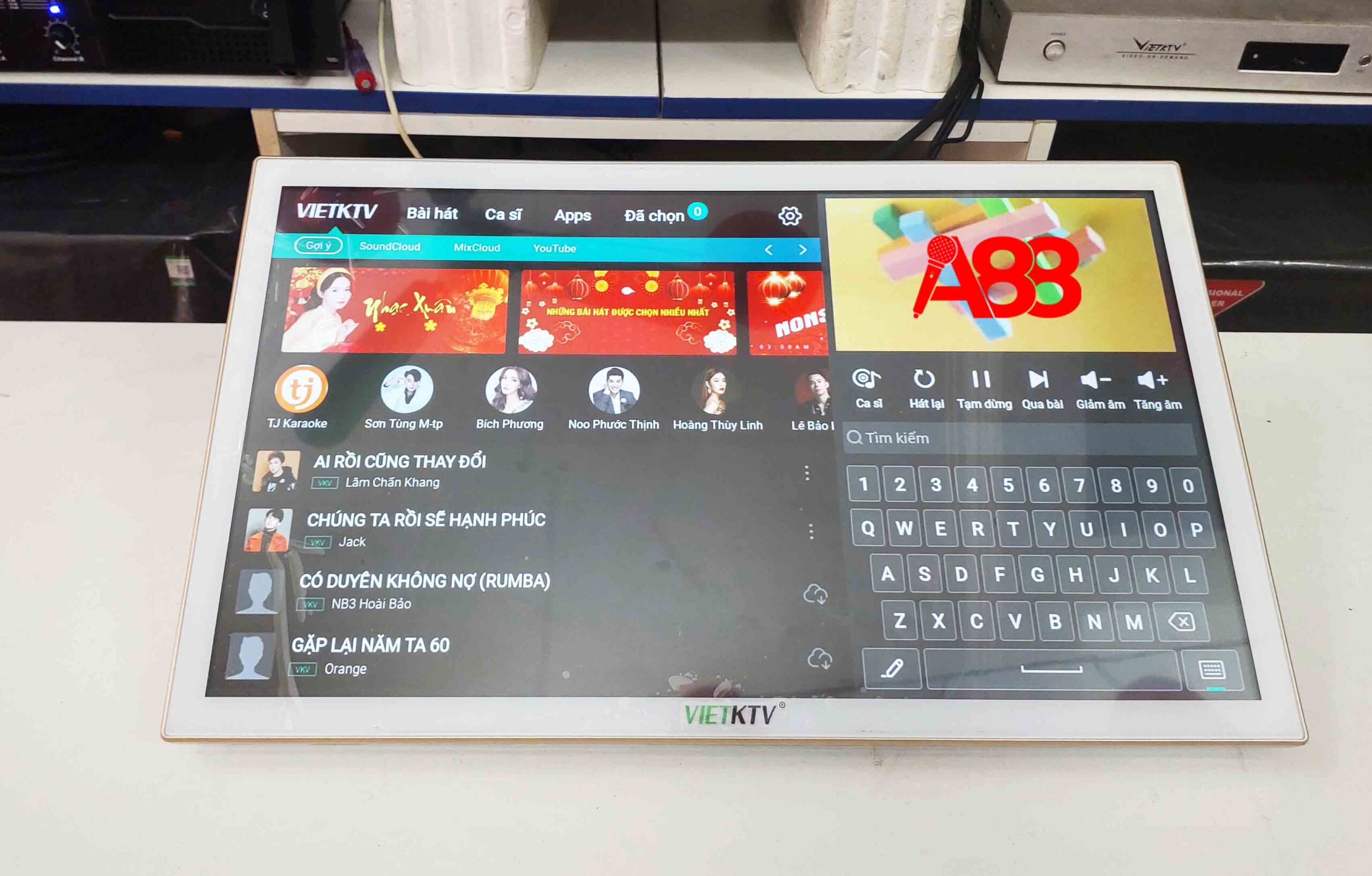 Đầu karaoke liền màn VietKTV AIO20 6T
