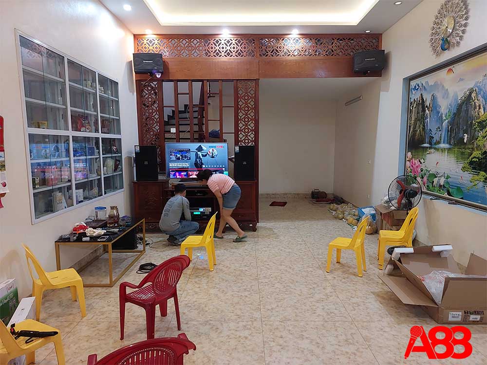 Lắp đặt dàn karaoke gia đình ở thạch thất hà nội