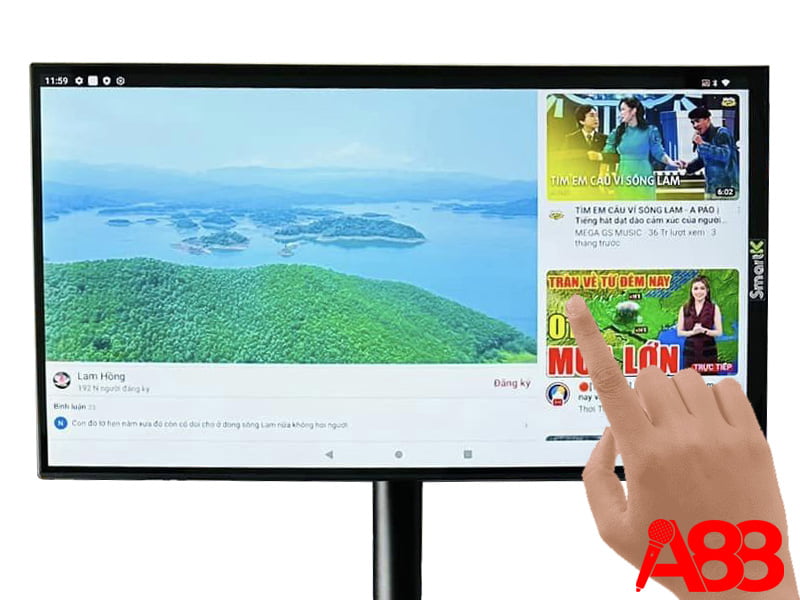 Màn hình cảm ứng di dộng SmartK 22in