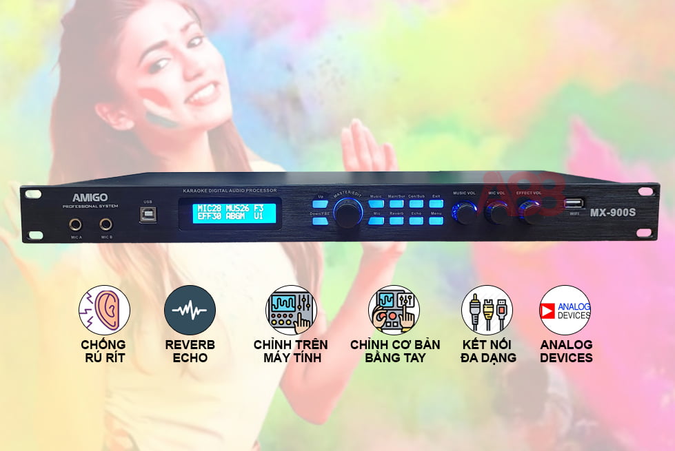 Một bộ dàn karaoke gia đình cơ bản cần có những thiết bị nào? Vang số amigo mx 900s