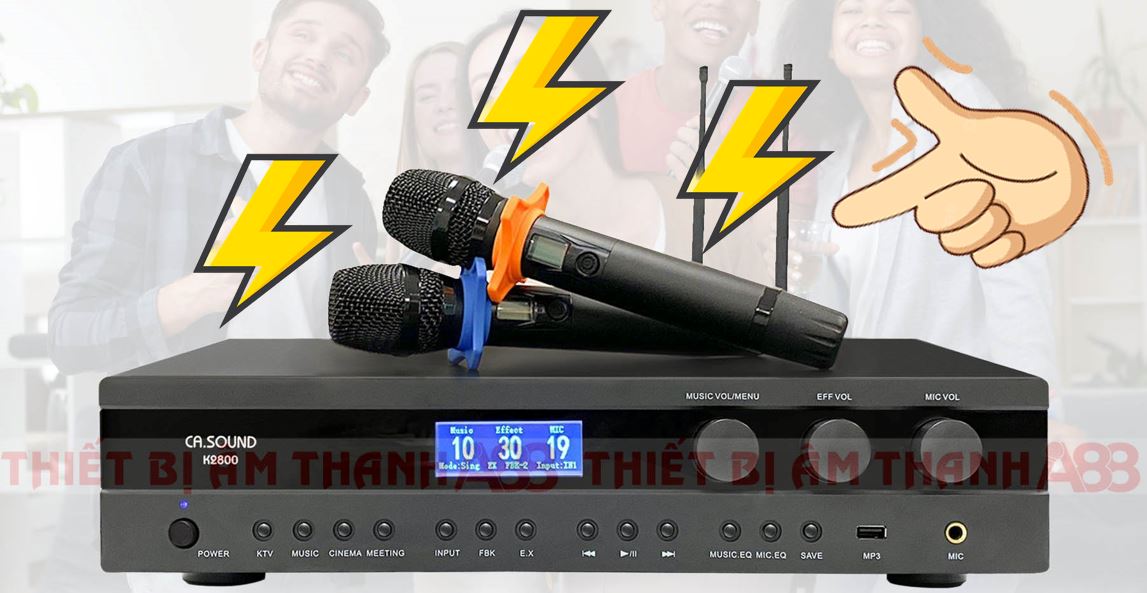 Dấu hiệu khi amply, micro bị nhiễm điện