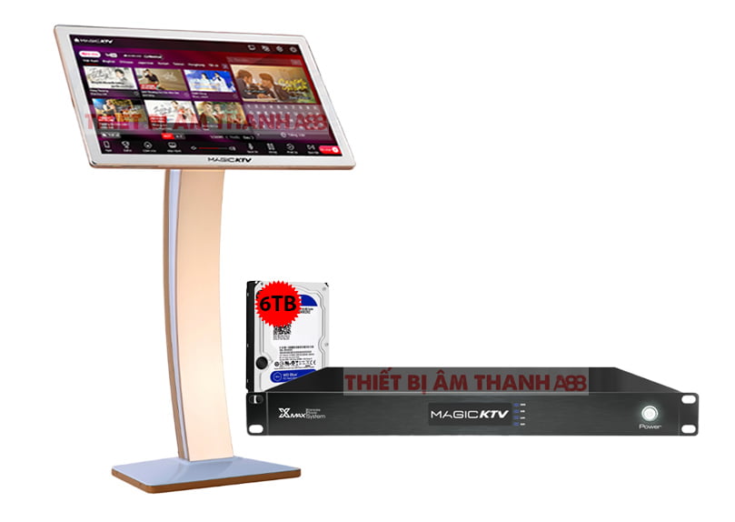Combo Đầu MagicKTV Xmax 6T + Màn MagicKTV 22in
