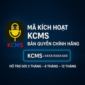 Mã Kích Hoạt Phần Mềm Hát Karaoke KCMS