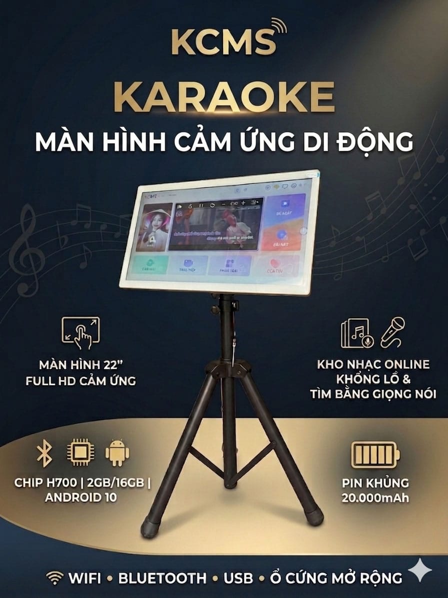 Màn hình cảm ứng karaoke di động KCMS Màn hình cảm ứng karaoke di động KCMS